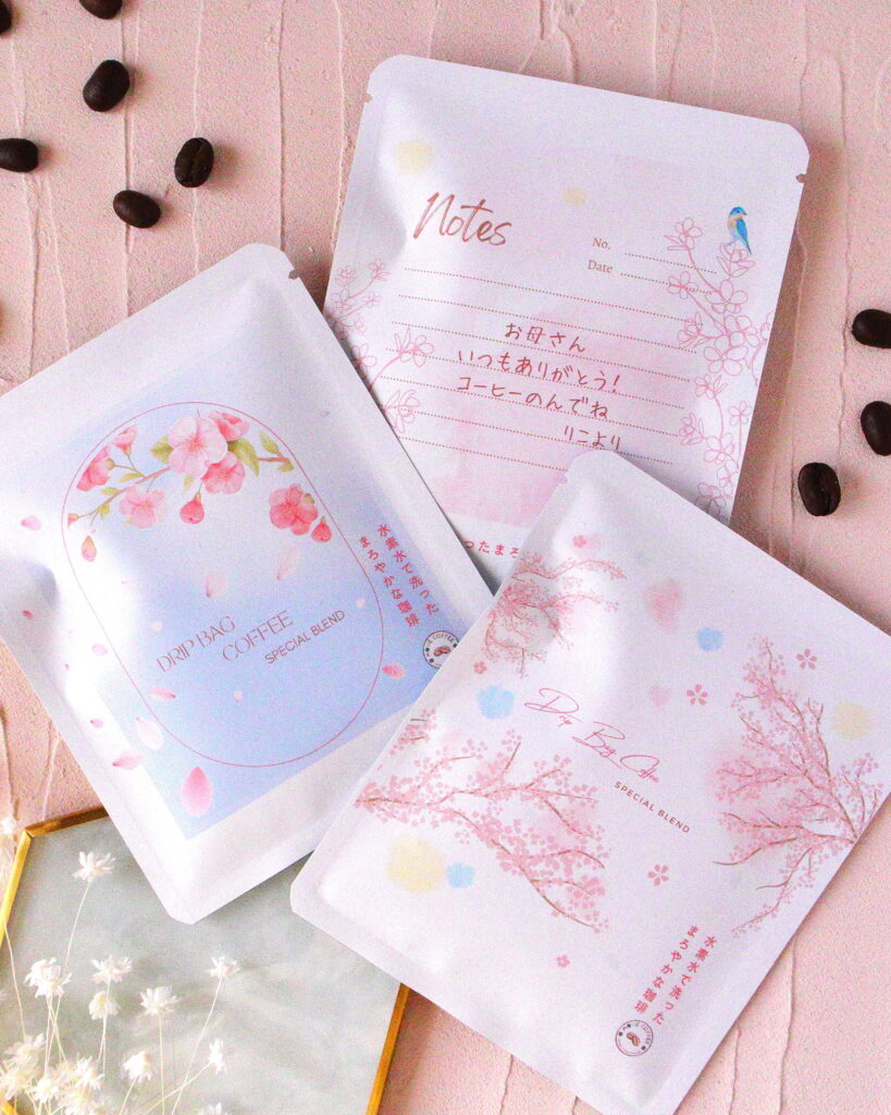 桜のドリップコーヒー